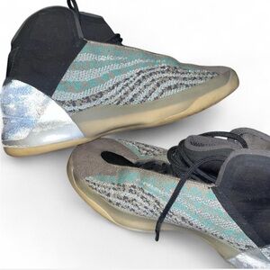 Adidas— Yeezy quantum teal blue sneakers